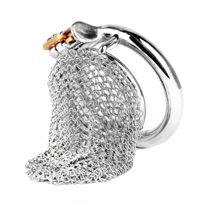 Filet en forme de cotte de mailles verrouillage du pénis produits de sexe pour adultes <span class=keywords><strong>cage</strong></span> de chasteté - Product Image 4