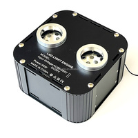 Source d'éclairage à fibre optique double tête 50W avec contrôle DMX Bluetooth pour plafonds de salles de conférence, clubs et mariages