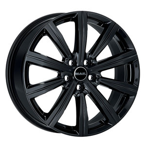 CERCHI in LEGA BIRMINGHAM 9.5x22 5x120 ET 42 GLOSS BLACK <b>Passenger</b> <b>Car</b> <b>Wheels</b> - Product Image 1