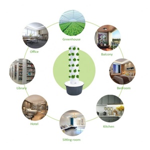 Systèmes de culture hydroponique verticaux modernes à 6 niveaux pour l'intérieur, serre de culture verticale, culture hydroponique d'herbes et de légumes, tour hydroponique - Product Image 3