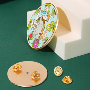 Alfileres <span class=keywords><strong>de</strong></span> Metal dorado, venta al por mayor, ropa, bandera, bufanda, sombrero, seguridad, Anime, Pin <span class=keywords><strong>de</strong></span> esmalte duro suave, insignia, Pin <span class=keywords><strong>de</strong></span> solapa personalizado para gorra, traje, hombres y mujeres - Product Image 2