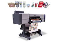 Machine d'impression d'étiquettes, imprimante d'autocollants en rouleau, imprimante UV DTF avec laminateur, machine d'impression personnalisée d'autocollants