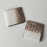 Dompet Lipat Kulit Buaya Himalaya Asli Berkualitas Tinggi Mewah Dompet Kulit Eksotis