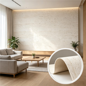 Panneaux muraux flexibles à texture de pierre moderne, panneau mural en travertin souple <span class=keywords><strong>MAM</strong></span> pour la décoration intérieure et extérieure - Product Image 5