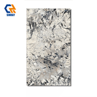 Carreaux de porcelaine imitation pierre moderne 600x1200mm 9mm Brillant Antibactérien Résistant aux acides Résistant à l'usure Haute résistance pour intérieur de villa