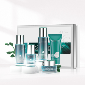 Ensemble de soins de la peau Ghk Cu avec logo personnalisé, ensemble de soins de la peau réparateur pour le <span class=keywords><strong>visage</strong></span>, raffermissant, anti-rides, au peptide de cuivre bleu - Product Image 1
