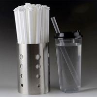 Pipette jetable en plastique pour boisson, jus, thé à bulles, pipette jetable à haute valeur faciale, vente en gros