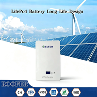 Batterie au lithium-fer 48V 100Ah 8000 cycles 80% DOD 5KW pour montage mural, batterie solaire domestique, équipement électrique pour camping-car