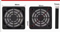 Cache-poussière pour ventilateur d'ordinateur de 4 cm, filtre éponge anti-poussière 3-en-1 de 40 mm, cache-ventilateur en maille plastique noire