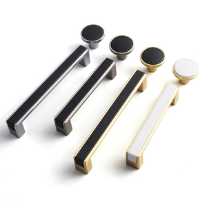 Oukali European Modern Double Color <strong>Funky</strong> Furniture Handle Kitchen <strong>Drawer</strong> Wardrobe <strong>Knobs</strong> and Handle Pull - Product Image 2