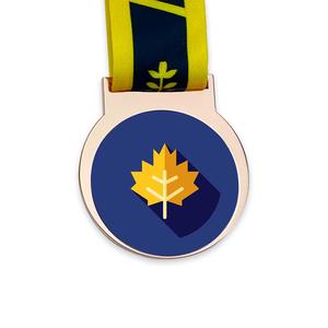 RENHUI Sports Canada Maple Leaf Cute Cartoon Tooth Metal Crafts Custom Medals And Trophies Medals - Product Image 1