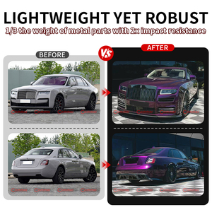 ชุดแต่งตัวถังคาร์บอนไฟเบอร์ครึ่งคันสไตล์ MSY ปี 2021-2024 สำหรับ Rolls Royce Ghost รุ่นที่ 4 กันชนหน้า บังโคลน ฝากระโปรงหน้า สเกิร์ตข้าง - Product Image 2
