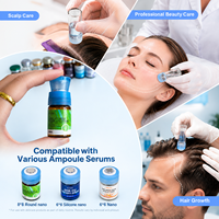 Tête de rechange pour Hydra Derma Stamp avec logo personnalisé, compatible avec flacon en verre, distribution uniforme de liquide, pour le soin du visage et du cuir chevelu