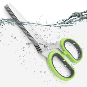 TD1 샤프 헤비 듀티 스테인레스 스틸 주방 가위 다목적 절단 가위 허브 가위 5 블레이드 및 커버 - Product Image 6