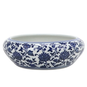 RZNV22-A/B/C/D Cheap <strong>China</strong> Traditional Blue and White Flowers <strong>Pattern</strong> Porcelain Flower Pot - Product Image 1