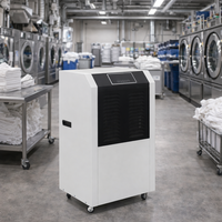 Nouveau déshumidificateur commercial portable 138L/D avec roues pour les magasins de détail, les épiceries et le contrôle de l'humidité des petites entreprises