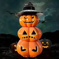 Sculpture géante de citrouille d'Halloween en résine (Art populaire moderne) - Décoration intérieure/extérieure