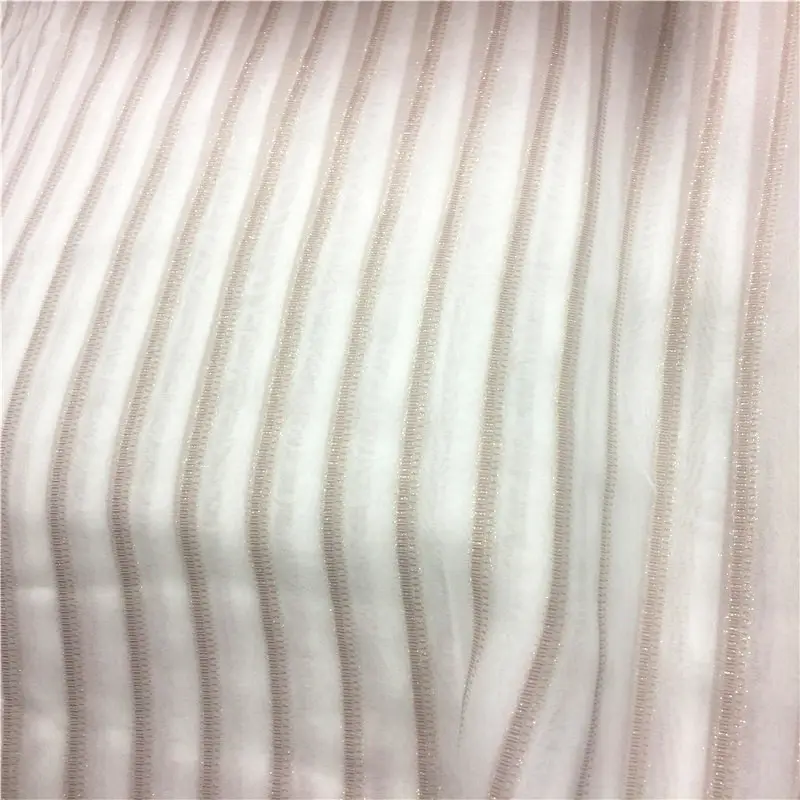 Tecido jacquard de seda, tecido jacquard de listras de seda para camisa