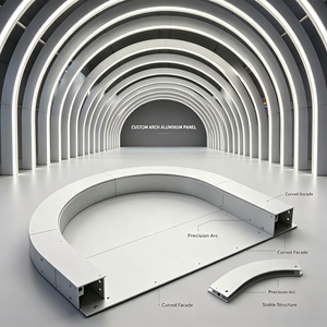 Panel de Aluminio Arqueado para Fachada Decorativa, Revestimiento de Pared Circular para Pasillos - Product Image 4