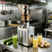 Extracteur de jus à froid haute performance 1200W en acier inoxydable avec grande goulotte d'alimentation, alimentation automatique et moteur robuste