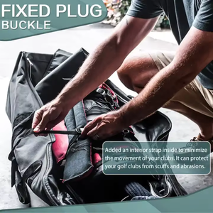 Sac de voyage de golf de taille universelle pour l'extérieur, étui de voyage de golf robuste et résistant à l'usure avec roues - Product Image 5