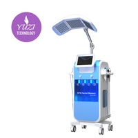 Appareil de soin du visage 8 en 1 pour l'élimination des points noirs, aqua-dermabrasion, jet d'oxygène, peeling, nettoyage, microdermabrasion, appareil facial Hydra