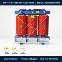 Transformateur triphasé de précision à résine coulée de type sec avec connexion par tappet et sortie 400V pour ligne de production industrielle