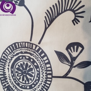 Hot Bán 20% Cotton 80% Polyester Vải In Hoa Lớn Rèm Vải - Product Image 3