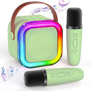 Hot bán chất lượng K12 không dây karaoke Loa di động BT Karaoke âm thanh hộp loa với 2 mic Hỗ trợ TF USB - Product Image 1