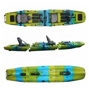 <span class=keywords><strong>Kayak</strong></span> Modular de <span class=keywords><strong>Pedales</strong></span> para 2 Personas, 14 pies, <span class=keywords><strong>Kayak</strong></span> de Pesca de HDPE, Canoa Oceánica Tándem de 3 Piezas con <span class=keywords><strong>Pedales</strong></span> de Propulsión para Adultos - Product Image 4