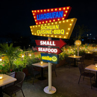 Letrero Publicitario Vertical 3D Impermeable Personalizado, Letrero Publicitario LED Colorido para Exteriores, Letrero para Negocios y Tiendas