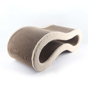 Kualitas tinggi gaya Modern kertas bergelombang penggaruk kucing desain ruang interaktif unik untuk bermain dan istirahat kemasan karton - Product Image 2