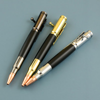 Stylo à bille rétractable tactique d'extérieur en métal, anti-stress, outil d'écriture de bureau, papeterie scolaire, souvenir sportif
