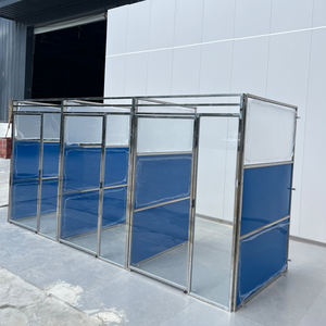 Köpekler için Kennels katı toz kaplı paslanmaz çelik kase ile açık büyük köpek kafesi - Product Image 2