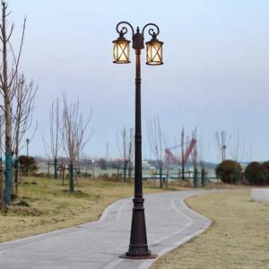 عمود إنارة كهربائي خارجي للحدائق، إضاءة المناظر الطبيعية 2/<span class=keywords><strong>2.3</strong></span>/2.8 متر، مقاوم للماء بمعيار IP65، إضاءة LED دافئة بيضاء للشوارع والساحات - Product Image 2