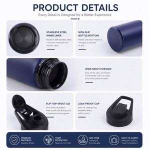 Wholesale Promotion Gift Cycling 600ml 750ml Single Wall Sport <b>Flasks</b> Custom Logo Aluminum Water <b>Bottle</b> With Lid - Product Image 2