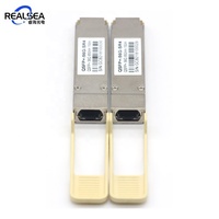 56G QSFP Transceiver serat 850nm, kabel kecepatan tinggi, DAC tembaga QSFP jalur susun Cisco Kompatibel