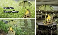 Grenouille Jardin Statue Solaire Décor Fée Jardin Accessoires En Plein Air Figurine Lumières Art Pendaison De Crémaillère Cadeau 2 Panneau Solaire Avancé