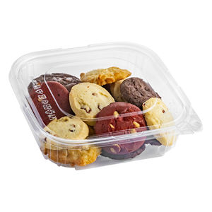 48oz Clamshell Design Clear Two-Piece Container Caja de embalaje a prueba de manipulaciones Reciclable para Cupcakes Muffins Pan Industrial - Product Image 3