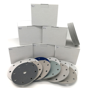 Disque de ponçage en mousse de 6 pouces à 9 trous avec fixation auto-agrippante, abrasif, pour ponçage humide et sec, idéal pour le métal, le bois et le polissage de meubles - Product Image 6