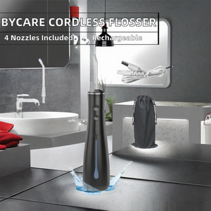 Bycare Offre Spéciale – Hydropulseur Dentaire Portable Étanche 300 ml, Sans Fil, Rechargeable IPX7, avec 4 Buses Interchangeables - Product Image 2