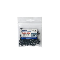 Attaches de câble circulaires en plastique PE PP de haute qualité, pinces pour câbles ronds 5-20mm, gestion des câbles 0-120