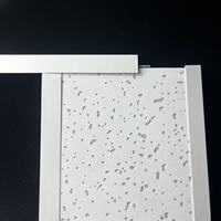Plafond suspendu en acier galvanisé de haute qualité au design moderne, grille en T, couleur blanche, garantie de 3 ans, composants de plafond d'usine