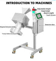 Détecteur de métaux vertical en acier inoxydable |   Détecteur de métaux à hauteur réglable pour ligne de production alimentaire et pharmaceutique