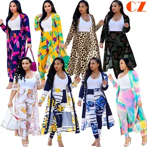 K8576 moda all'ingrosso american <span class=keywords><strong>primavera</strong></span> 2023 <span class=keywords><strong>abbigliamento</strong></span> <span class=keywords><strong>donna</strong></span> africa <span class=keywords><strong>abbigliamento</strong></span> due pezzi set <span class=keywords><strong>casual</strong></span> manica lunga cardigan set da <span class=keywords><strong>donna</strong></span> - Product Image 1