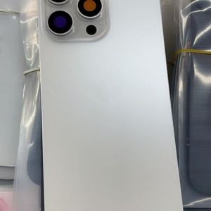 Pièces de rechange en gros pour téléphones portables : Coque arrière en verre avec câble flexible pour iPhone 15 Pro, boîtier arrière en verre avec lentille - Product Image 5