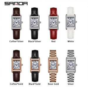 Montre à quartz pour femme Sanda 1116, luxe de niche, chiffres romains minimalistes, étanche, élégante, montre-bracelet pour femmes - Product Image 2