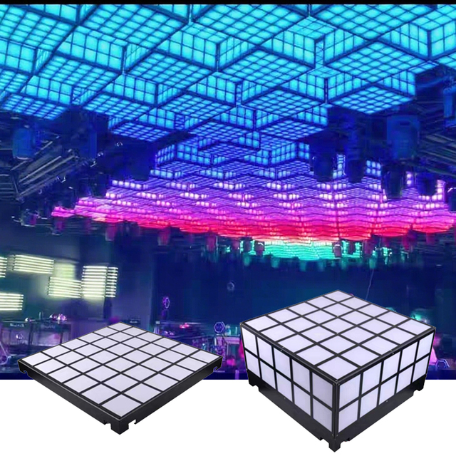 New LED Cube Light DMX Voice Control Programmable Connection Console Tofu Block Light Atmosphere Light for Bar Club