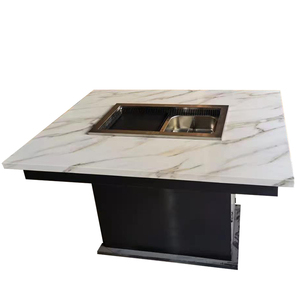 Parrilla de <span class=keywords><strong>Barbacoa</strong></span> Coreana de Hierro <span class=keywords><strong>para</strong></span> Uso Comercial, <span class=keywords><strong>para</strong></span> 3-5 Personas, con Mesa Integrada <span class=keywords><strong>para</strong></span> Hot Pot sin Humo, <span class=keywords><strong>Barbacoa</strong></span> Personal - Product Image 4