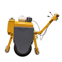 Compacteur vibrant à tambour unique de haute qualité, poussé à la main, avec moteur diesel ou essence, pour la compactation routière